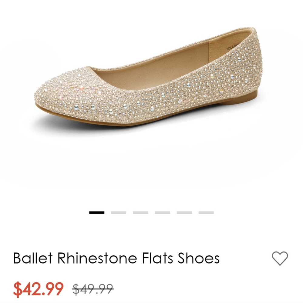 Ballet Rhinestone Flats